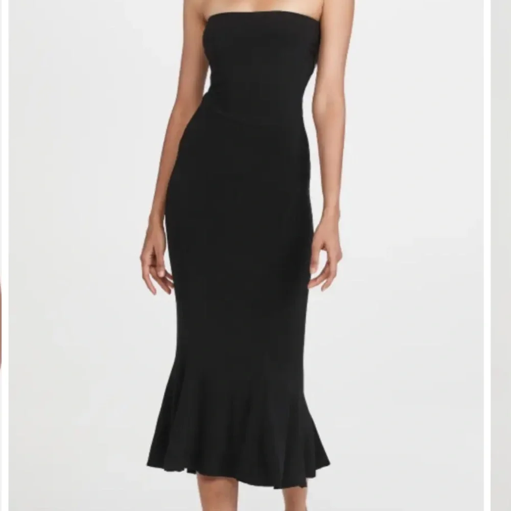NWT Norma Kamali Black Strapless Dress - Picture 10 of 16